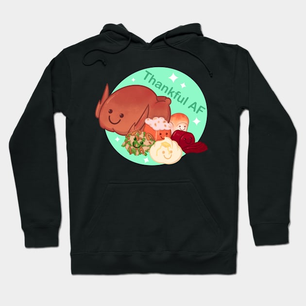 Thankful AF Hoodie by LVBart